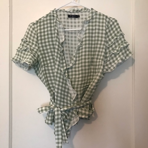 Gingham Wrap Top from Nastygal - Picture 3 of 5